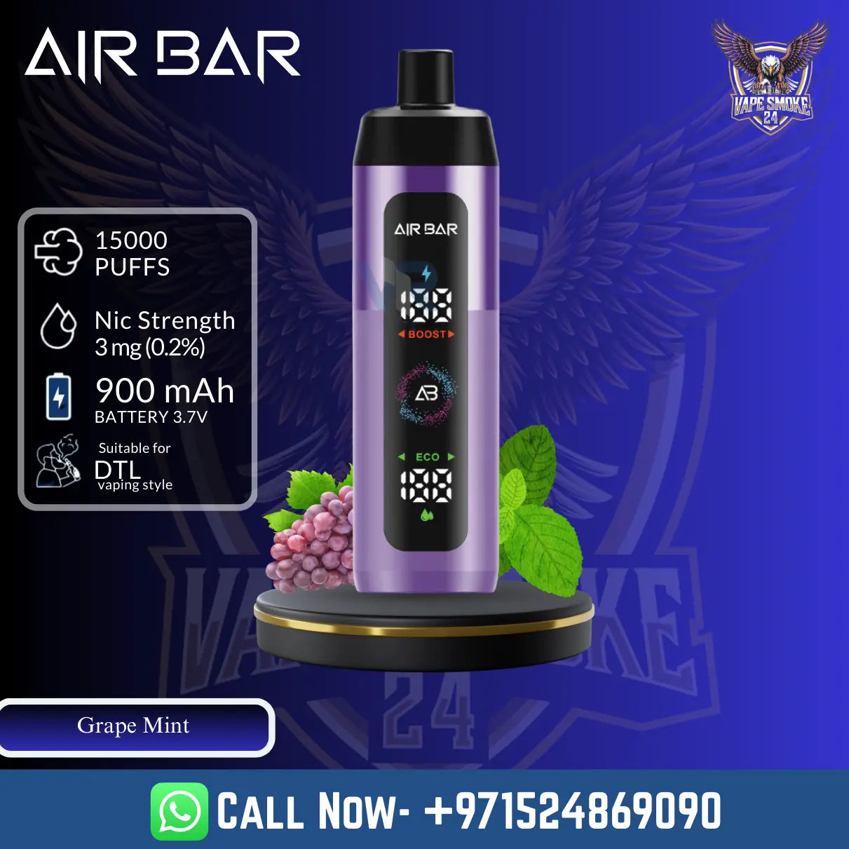 Air Bar Shisha 15000 Puffs Shisha Flavor Vape