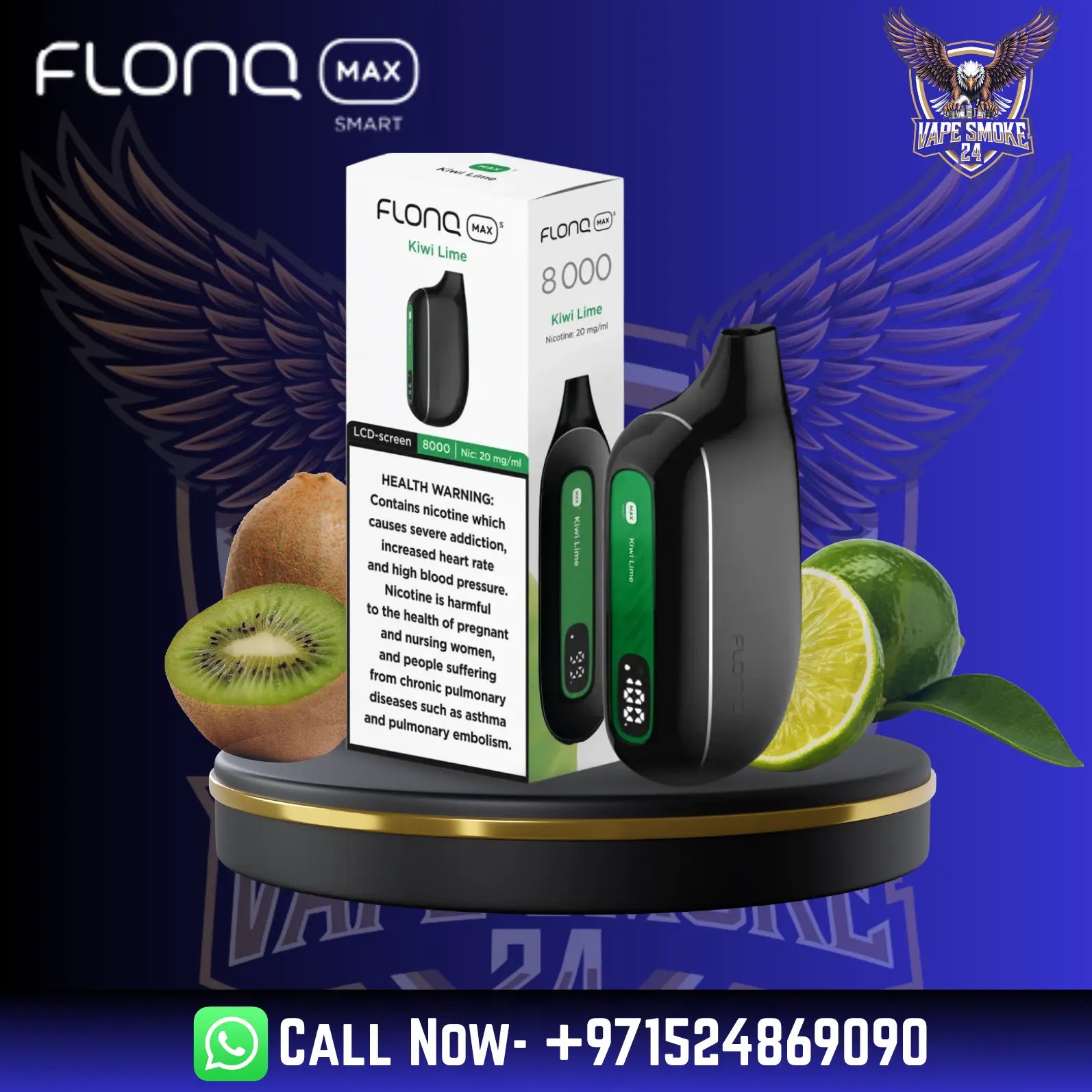 Flonq Max S 8000 Puffs Disposable Vape in UAE smooth flavor vape