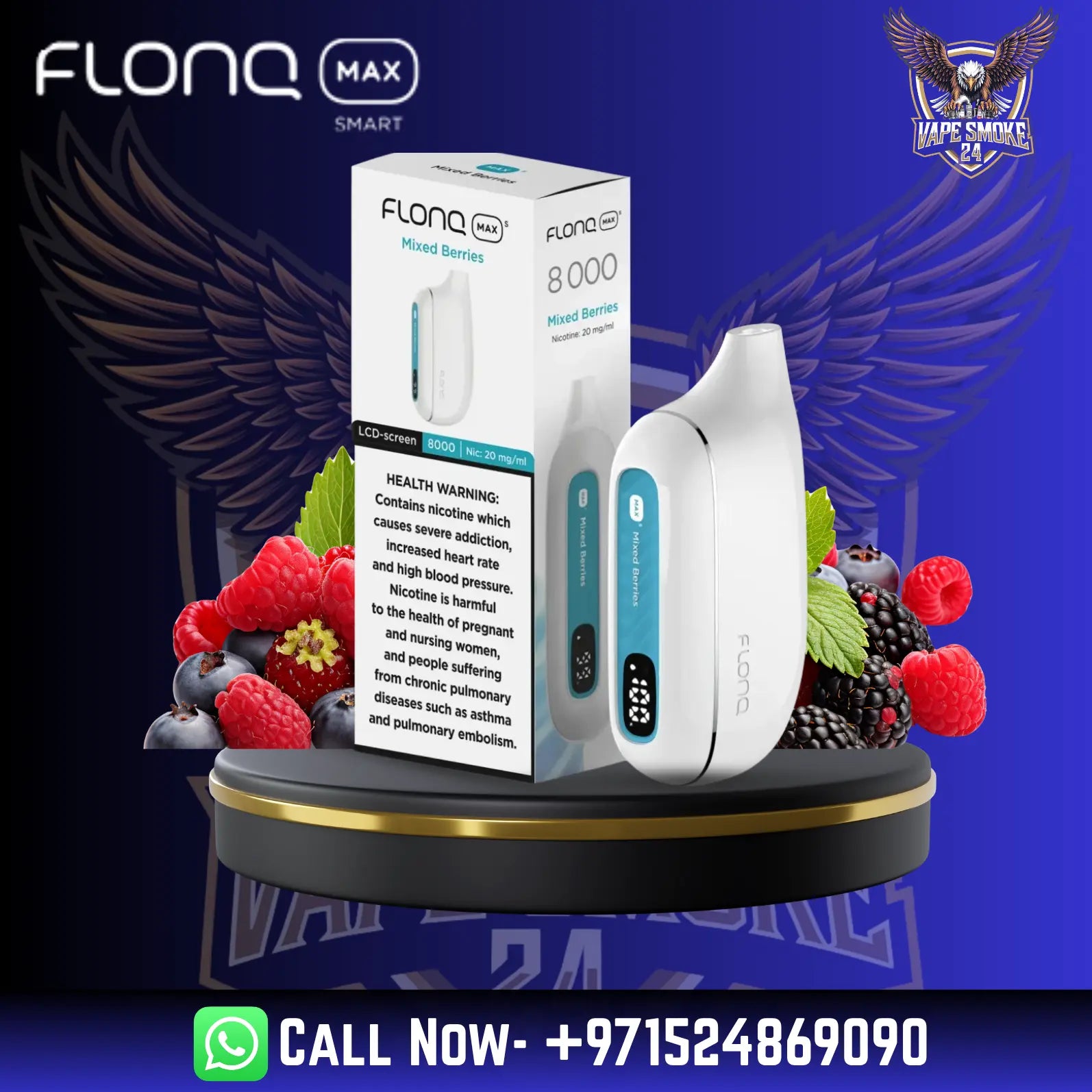 Flonq Max S 8000 Puffs Disposable Vape in UAE