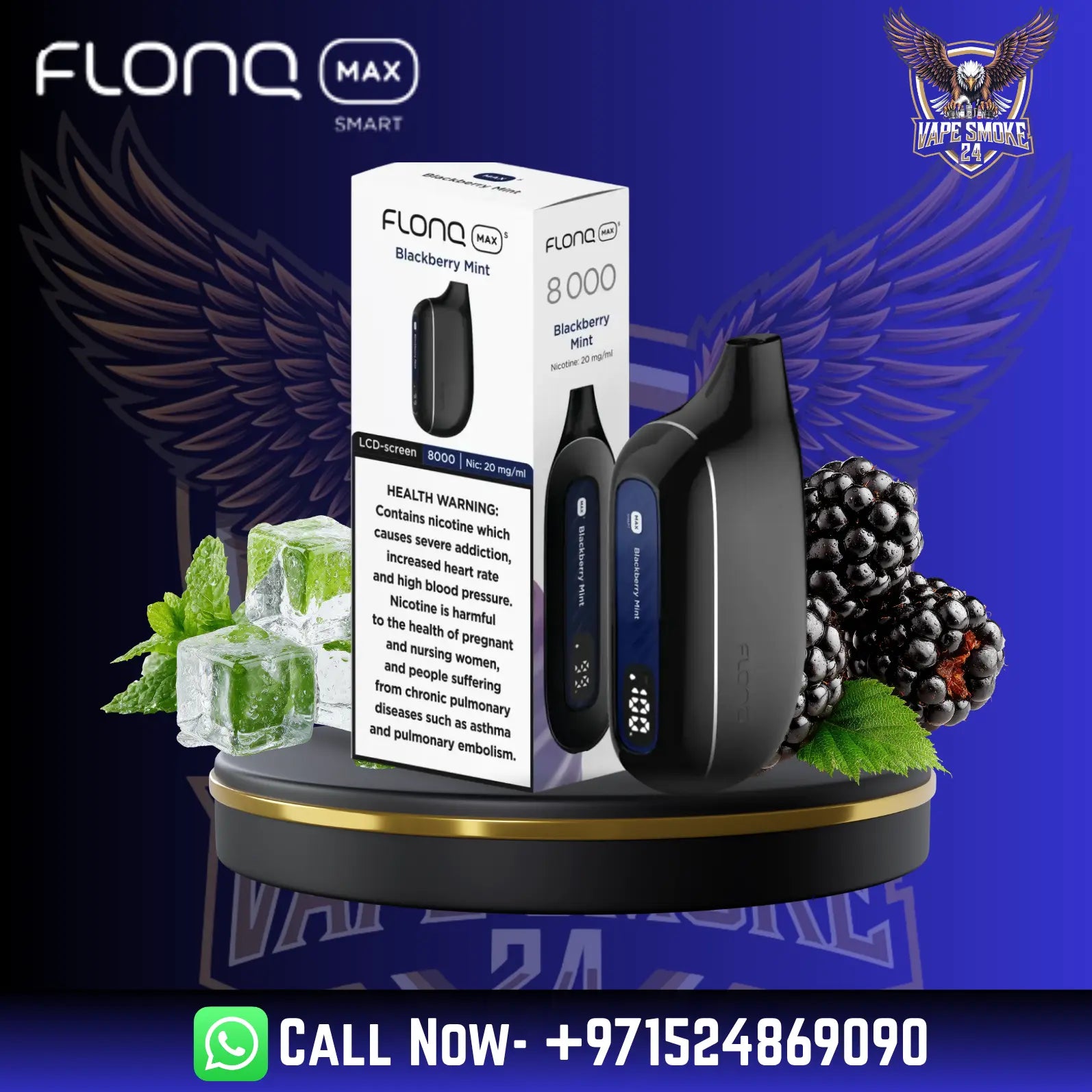 Flonq Max S 8000 Puffs Disposable Vape in UAE long lasting vape