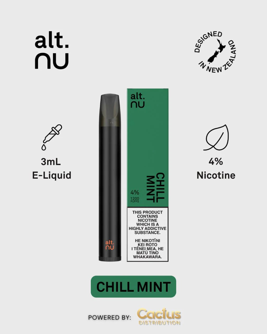 Alt. NU 1200 Puffs Ice Cream Disposable Vape V2.0 Dubai
\Chill Mint