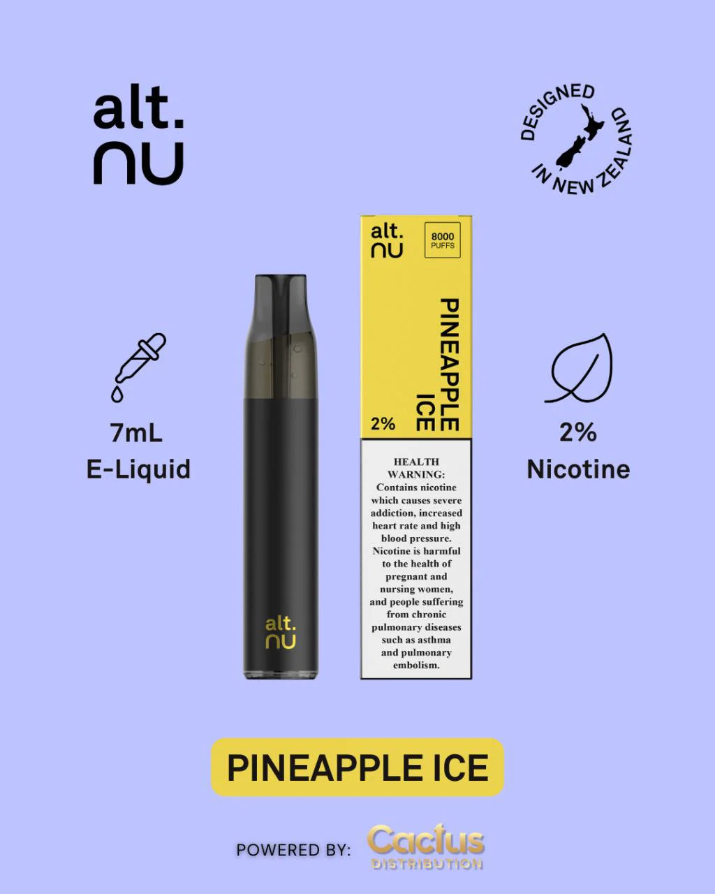 ALT NU 8000 Puffs Disposable Vape | pineapple ice