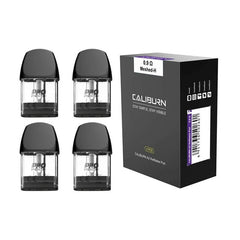 Uwell Caliburn A2 Refillable Meshed 0.9 Ohm Pod Cartridges (4-Pack Box)