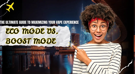 Eco mode vs Boost mode indicator on vape LCD screen