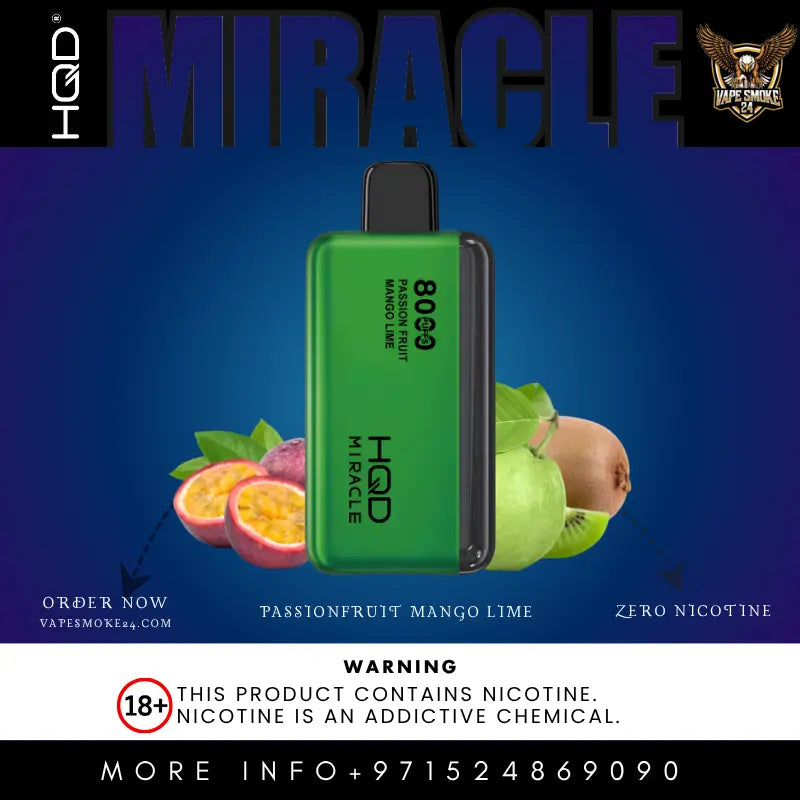 HQD Miracle 8000 Puffs Disposable Vape