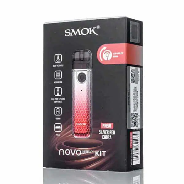 SMOK NOVO 4 Mini Pod Kit - Compact Vaping InnovationColor: White Cobra