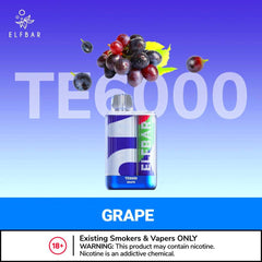 ELF BAR TE6000 DISPOSABLE VAPE IN DUBAIFLAVORS-: Apple Peach