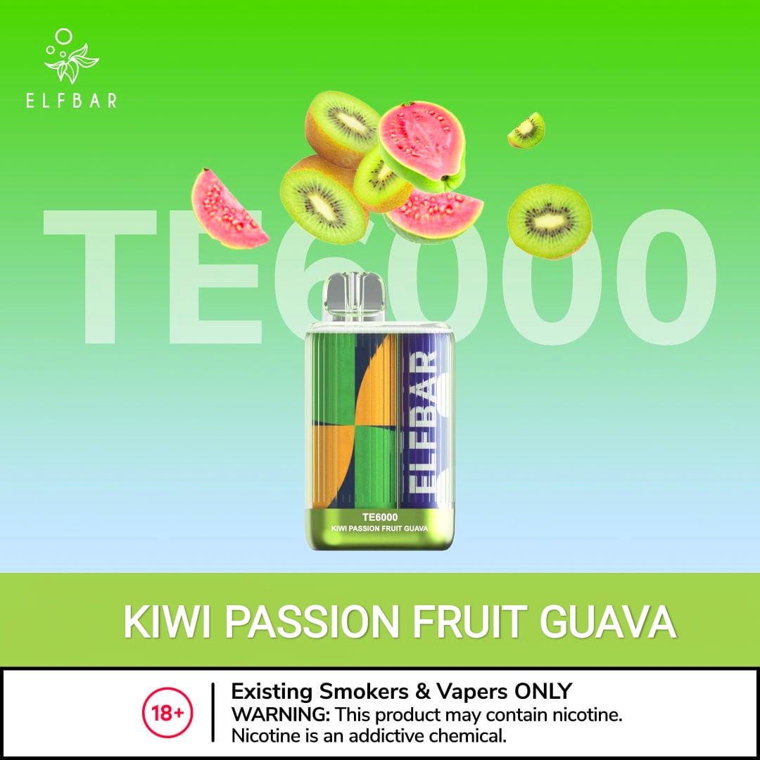 ELF BAR TE6000 DISPOSABLE VAPE IN DUBAIFLAVORS-: Apple Peach