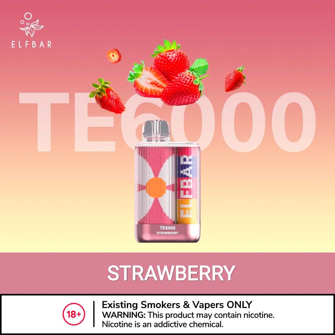 ELF BAR TE6000 DISPOSABLE VAPE IN DUBAIFLAVORS-: Apple Peach