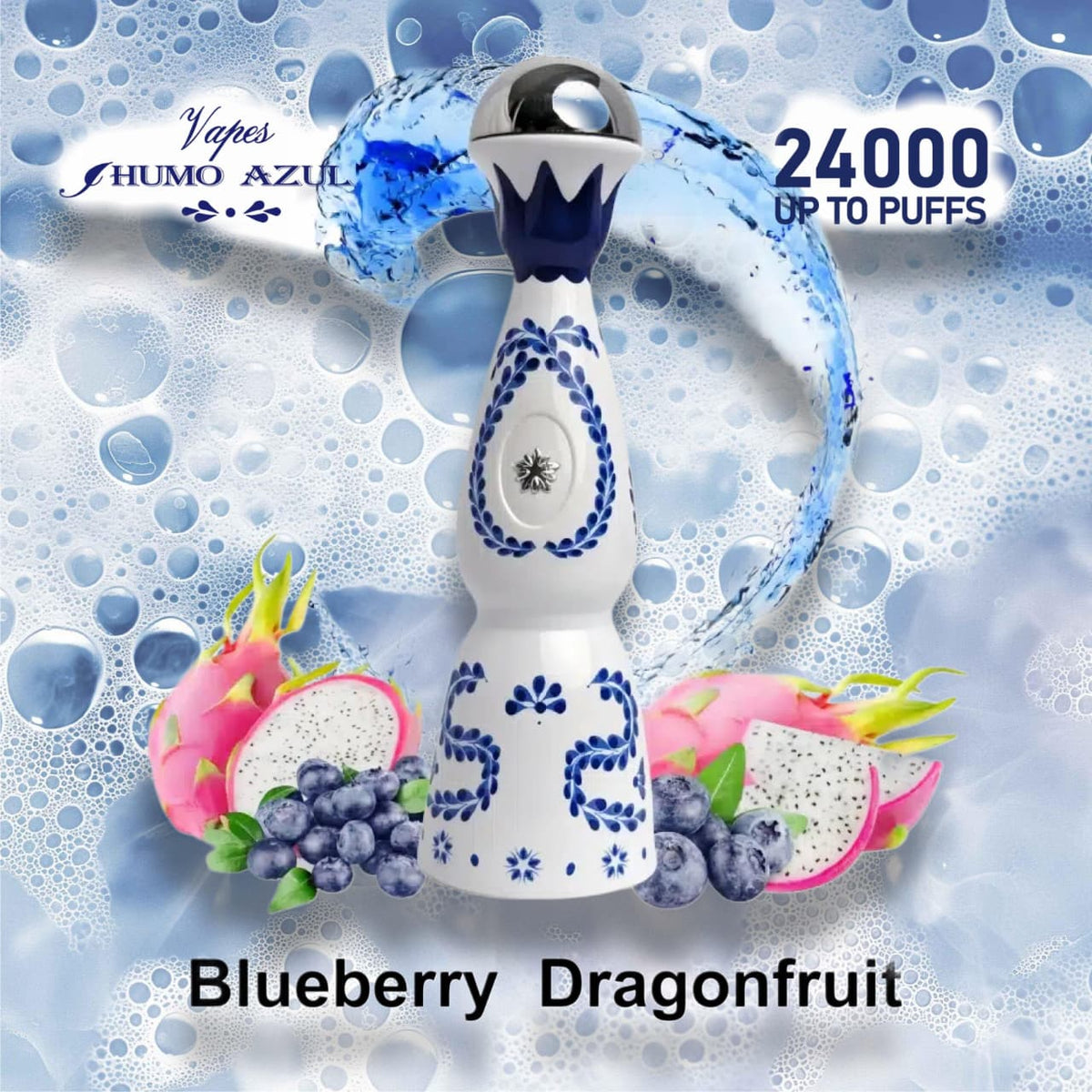 Humo AZUL 24000 disposable vape with tequila-style flavor