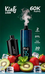 Kief LION 60,000 Puffs Disposable Vape (2mg / 0.2% Low Nicotine)