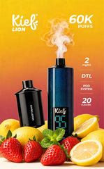Kief LION 60,000 Puffs Disposable Vape (2mg / 0.2% Low Nicotine)