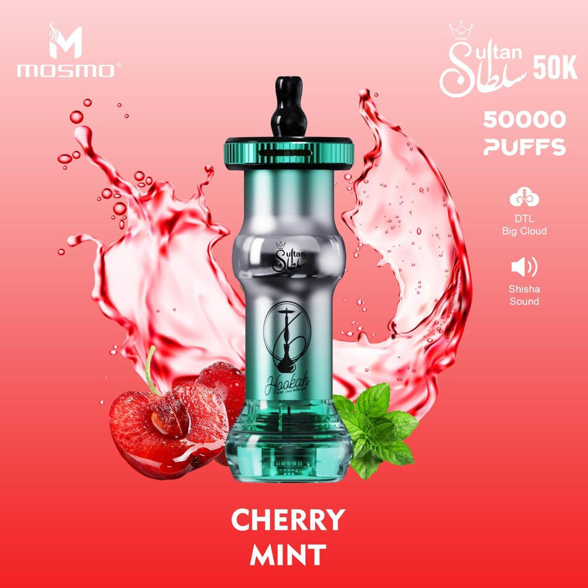 IGNITE Cherry Mint - V155 Rechargeable Disposable Vape (50,500 Puffs)