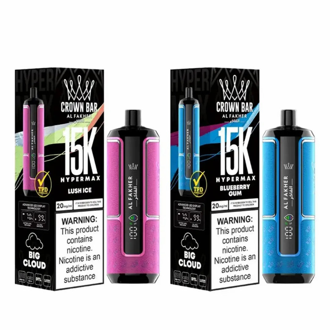 Al Fakher Crown Bar Hypermax 15000 Puffs