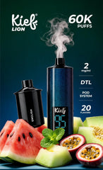 Kief LION 60,000 Puffs Disposable Vape (2mg / 0.2% Low Nicotine)