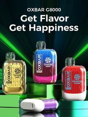 OXBAR G8000 Puffs Disposable Vape (Transparent Series + Free Lanyard)