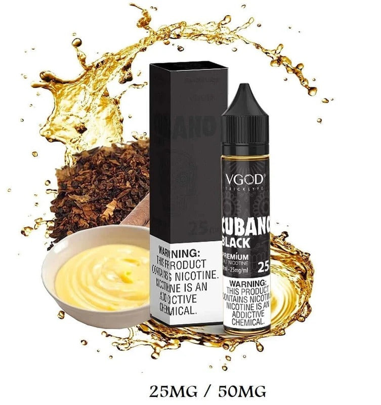 VGOD Cubano Black Salt Nic E-Liquid (30ml Bottle)